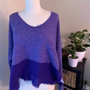 Free people reversible off the shoulder sweater